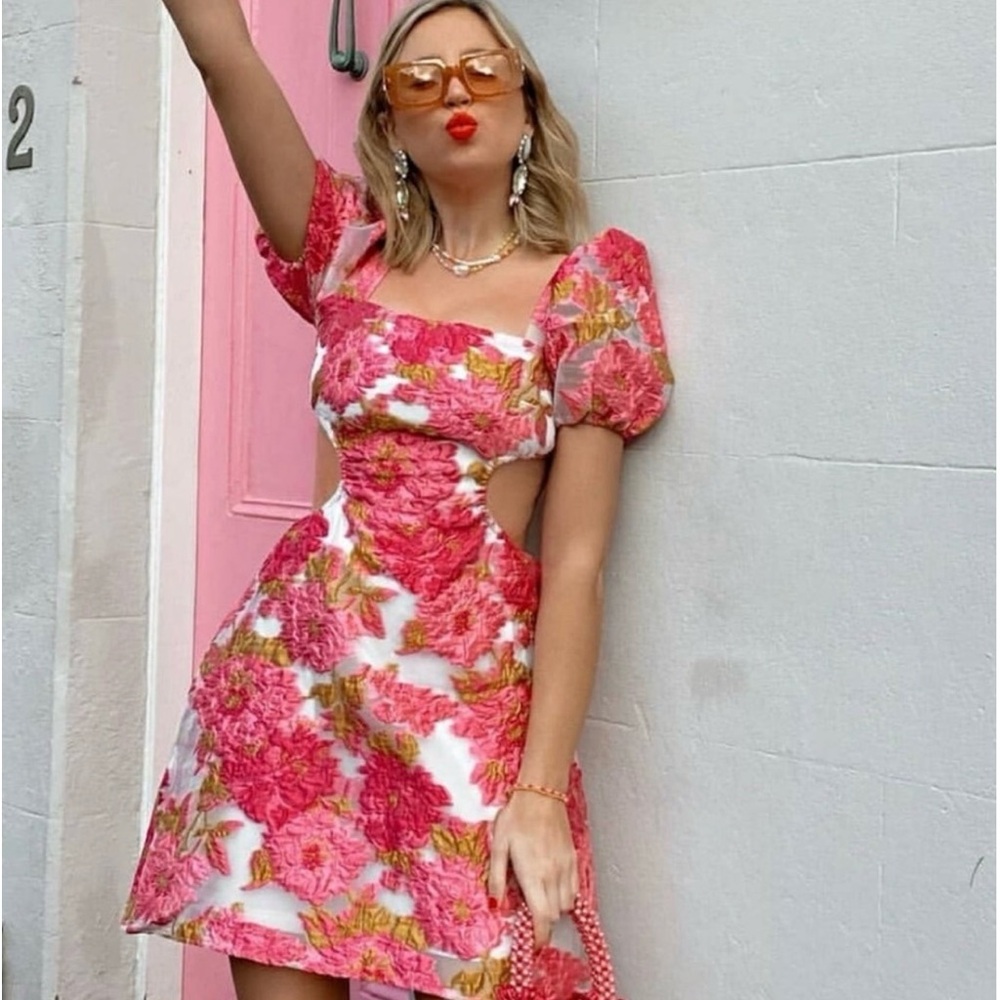 🆕NWT #263 ~ HELLO MOLLY WIDE EYED ANGEL DRESS FUCHSIA, SIZE XL, US~10 - Picture 8 of 16